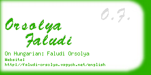 orsolya faludi business card